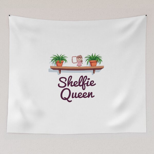 Item preview, Shelfie Queen – The Plant Lover’s Selfie Moment designed and sold by vivid-vibes-art.