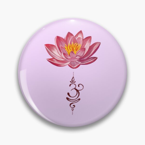 Item preview, Lotus Flower with Sanskrit breathe symbol  designed and sold by Scarlet Swan.