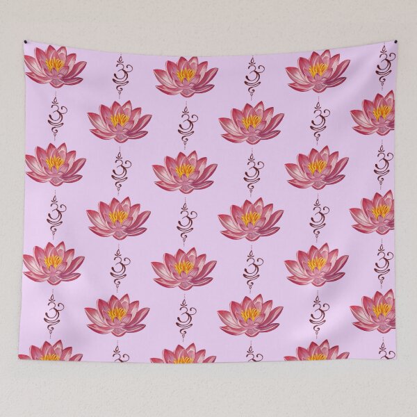 Item preview, Lotus Flower with Sanskrit breathe symbol  designed and sold by Scarlet Swan.