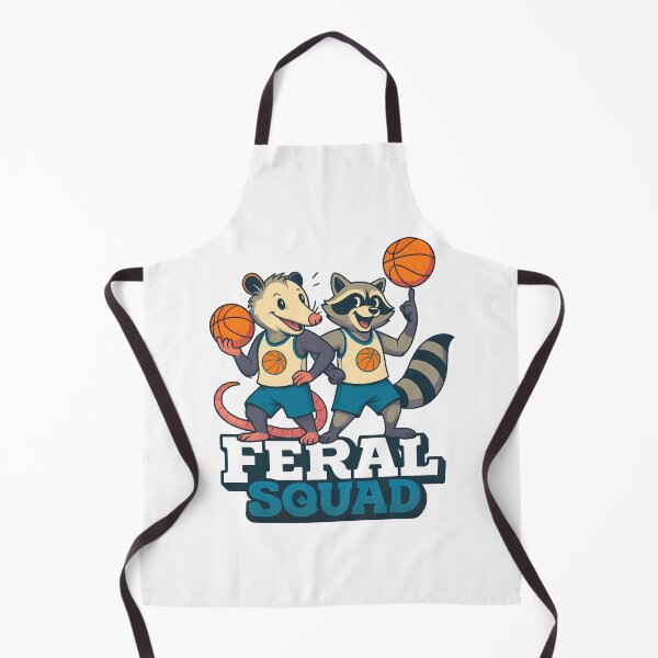 Item preview, FERAL SQUAD - CARTOON BASKETBALL TEAM OPOSSUM AND THE RACCOON designed and sold by justyna-s28.