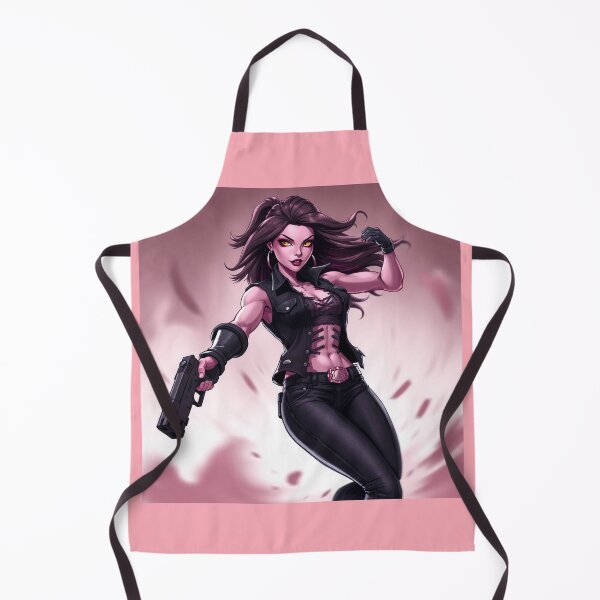 Item preview, Girl with gun cool anime manga illustration art designed and sold by Vintage Designs +.