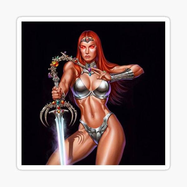 Artikel-Vorschau von Rothaarige Kriegerin Fantasy-Kunst, designt und verkauft von Vintage Designs +.