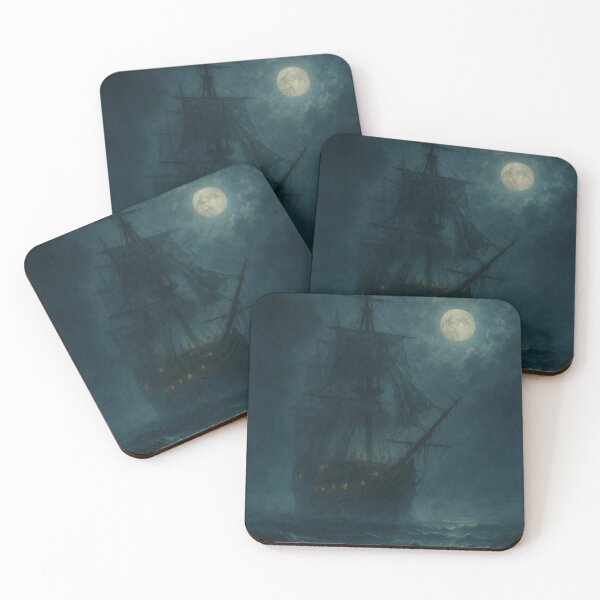 Item preview, Ghost Ship Under the Moonlight designed and sold by photoparadise22.