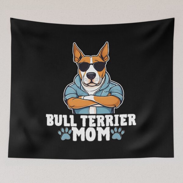 Item preview, Bull Terrier Mom – Tough, Quirky, and Full of Love designed and sold by GoodyPaws.