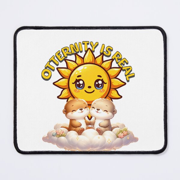 Item preview, Otternity Is Real — Cute Otter Couple on a Cloud Tee designed and sold by MTeesGA.