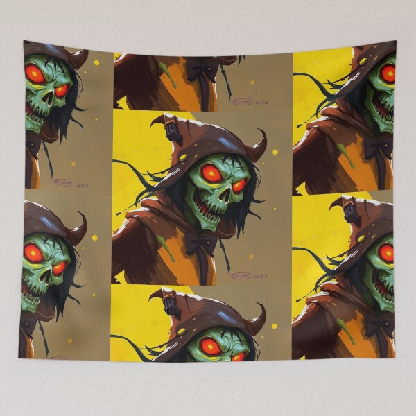Item preview, Spooky Halloween character artwork illustration designed and sold by Vintage Designs +.