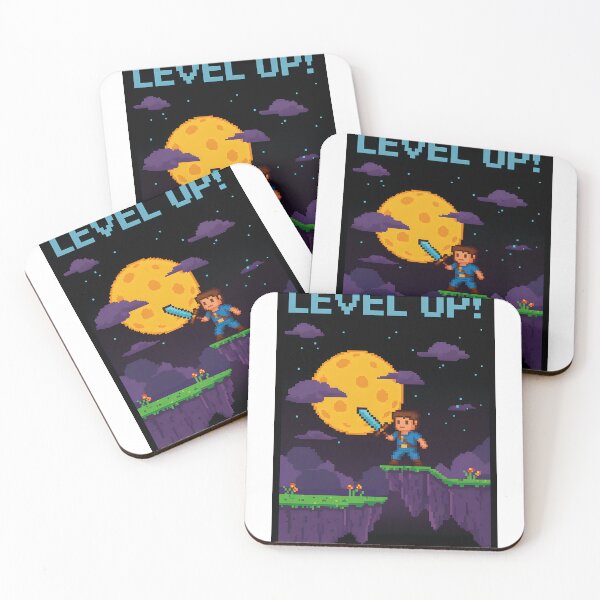 Item preview, level up, Pixel Art Gamer designed and sold by Pixel Perfect.
