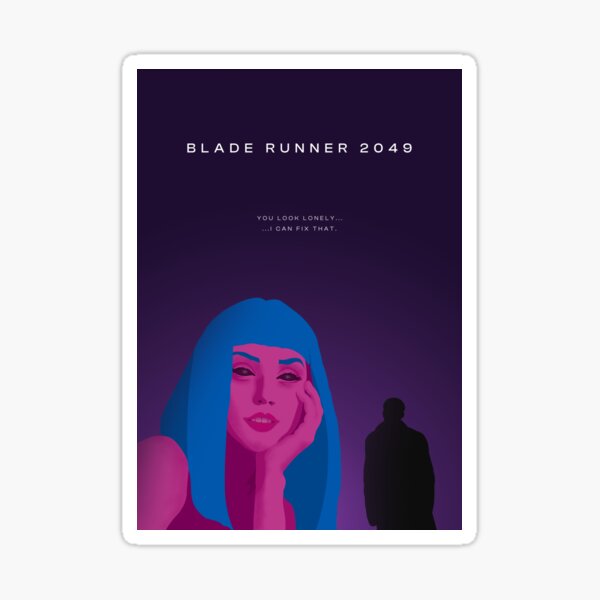 Artikel-Vorschau von Minimalistisches Design des Films Bladerunner 2049, designt und verkauft von CultureCutPrints.