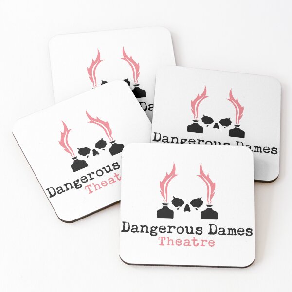 Item preview, Dangerous Dames - Logo with text - pink and black designed and sold by Dangerous Dames Theatre.