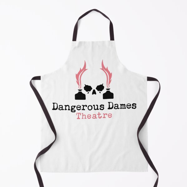 Item preview, Dangerous Dames - Logo with text - pink and black designed and sold by Dangerous Dames Theatre.