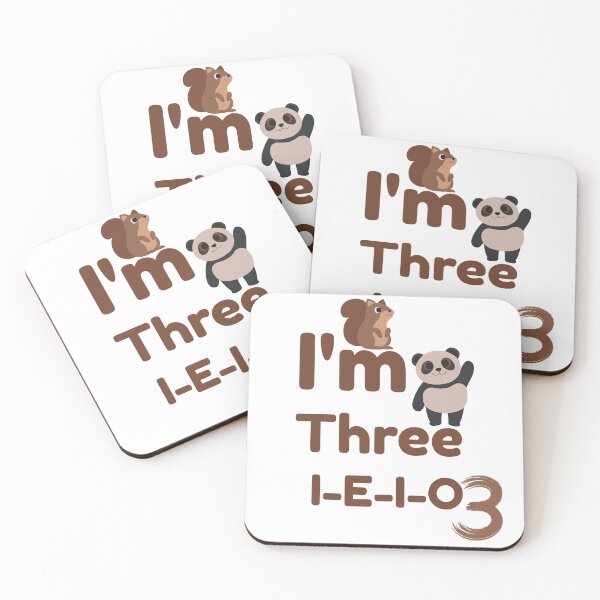 Item preview, I'm Three I-E-I-O 3 – Funny 3rd Birthday T-Shirt for Kids, Funny Shirt, Valentine Shirt gift, Valentine Day Cut File designed and sold by GAIDREDA.