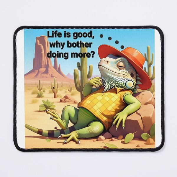 Item preview, FOLLOW YOUR OWN DREAMS , GO BACK TO BED ,WITH YOUR IGUANA designed and sold by TuyaArts.