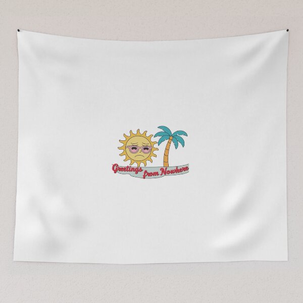 Item preview, Greetings from Nowhere – Nostalgic design with a sad sun designed and sold by StormArte.