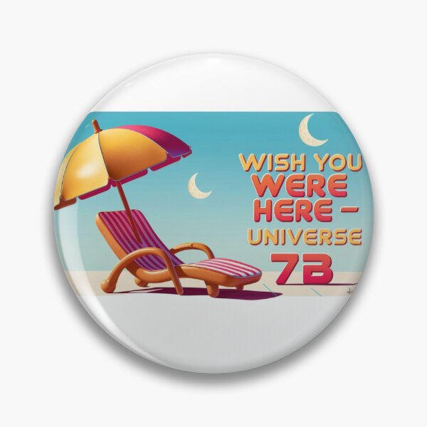 Artikelvorschau, Wish You Were Here – Universum 7B – Sci-Fi-Chill-Stranddesign entworfen und verkauft von StormArte.