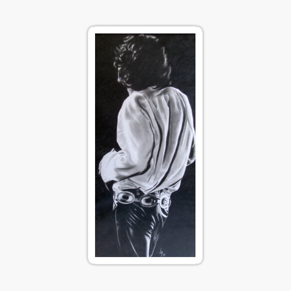Jim Morrison From The Back Sticker