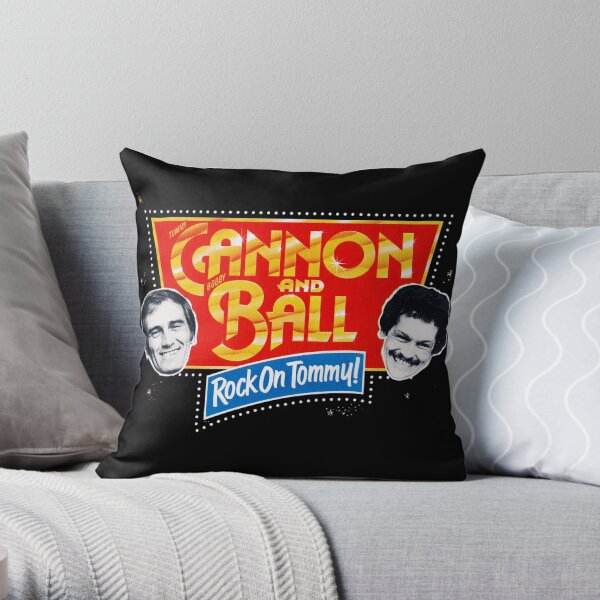 Cannon and Ball - Rock On Tommy! Throw Pillow