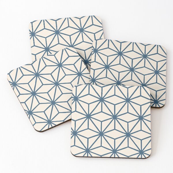 Item preview, Asanoha Star Pattern – Indigo Japanese Textile designed and sold by NipponPop.