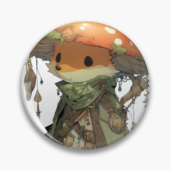 Item preview, Fenn the Foxcap Scout designed and sold by SporeandCanvas.