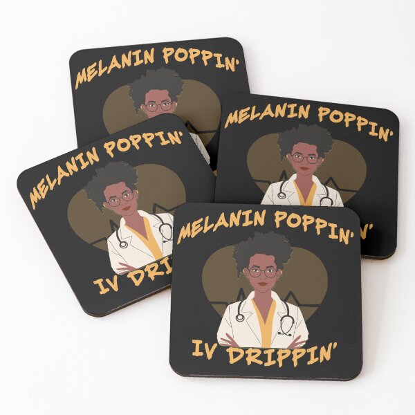 Item preview, Melanin's Poppin Doctor Nurse designed and sold by Ant's Funny Apparel.