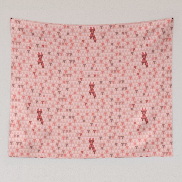 Item preview, simple geometric patterns - cross with triangles - pink christian abstract design designed and sold by ZechJohnRB.