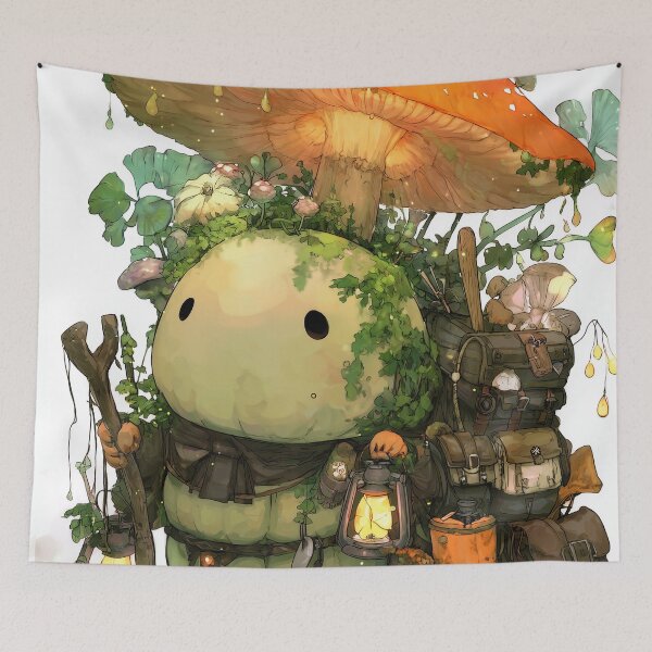 Item preview, Nibs the Glowspore Gardener designed and sold by SporeandCanvas.