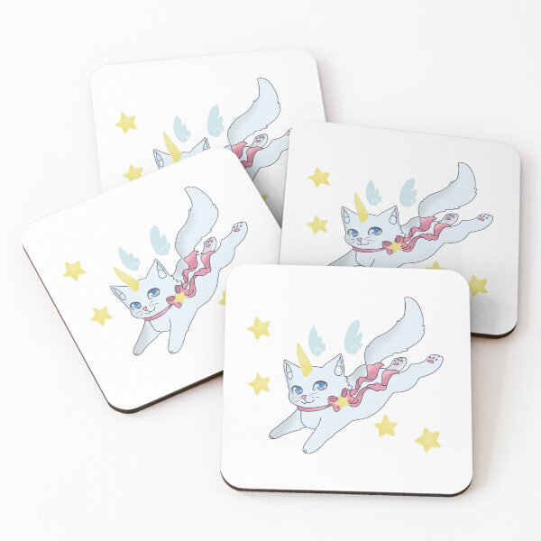 Item preview, JUMPING CATICORN WITH STARS designed and sold by wildspirit50.