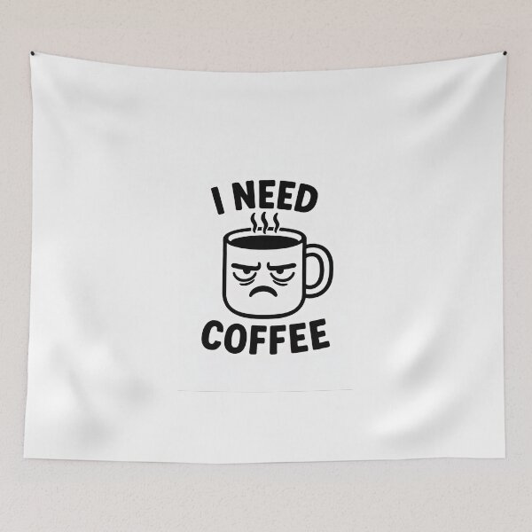 Item preview, Angry Coffee Mood – Bold, Humorous Coffee Quote for Caffeine Lovers designed and sold by Amr Siam.