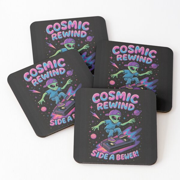 Item preview, Cosmic Rewind – Retro Alien VHS Surf Tee | Y2K Space Vibes designed and sold by Laugh & Rewind .