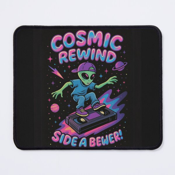 Item preview, Cosmic Rewind – Retro Alien VHS Surf Tee | Y2K Space Vibes designed and sold by Laugh & Rewind .
