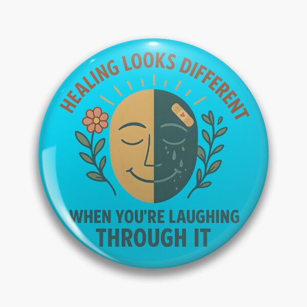 Item preview, Healing with Humor – Emotional Growth Aesthetic T-Shirt Design designed and sold by Maximilianos.