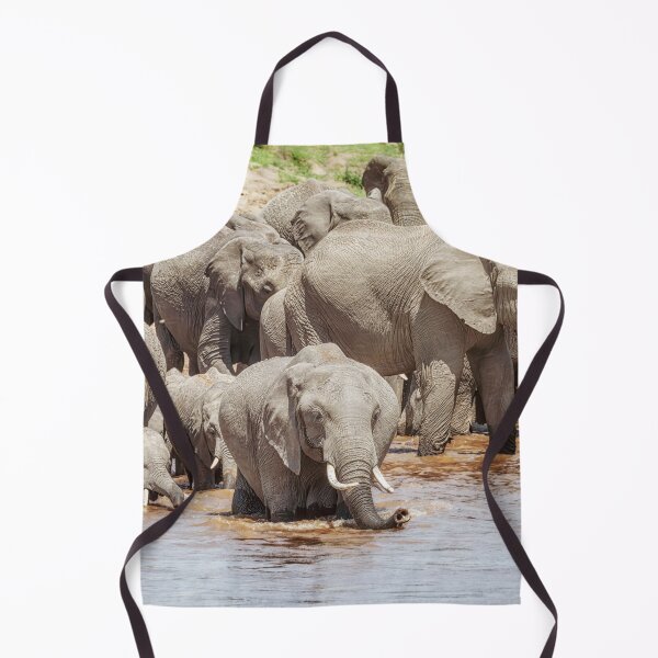 Item preview, Elephants Start to Cross the River 1 Masai Mara Kenya designed and sold by PhotoArt by Joan Carroll.