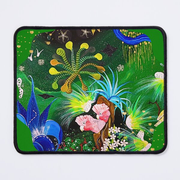 Item preview, Tropical Dream – Soft Jungle Art with Pink Cockatoos designed and sold by GabiVitryArt.
