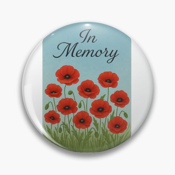 Item preview, In Memory – Red Poppies Memorial Tribute Art designed and sold by SilaShop222.