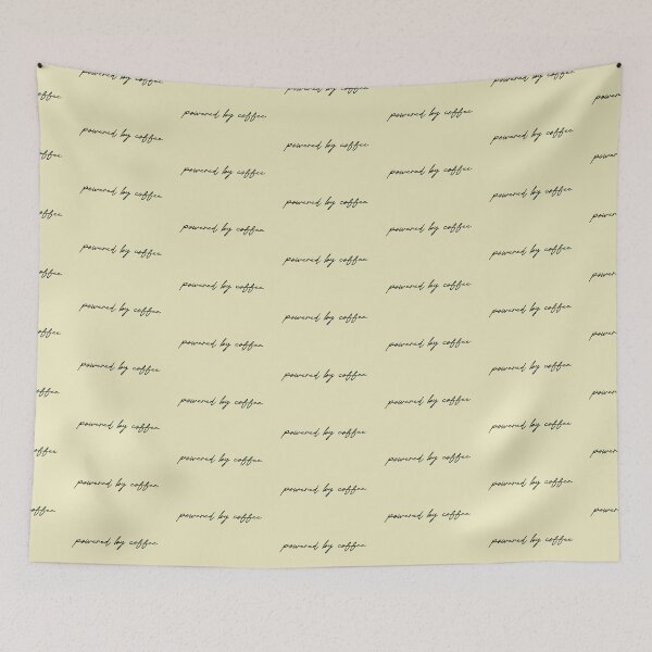 Item preview, Powered by coffee - handwritten italic font designed and sold by mgro-art.