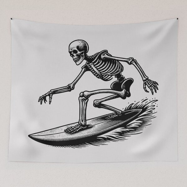 Item preview, Surfing Skeleton designed and sold by Ultimate-Rabbit.