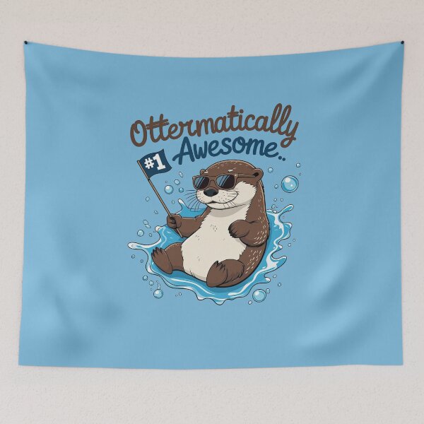 Item preview, Cute Otter for Kids – Funny Birthday Design designed and sold by ApriNoeScor.