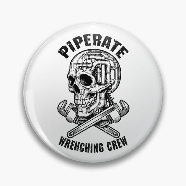 Item preview, Funny Plumber Pirate Piperate Skull Wrenching Crew Plumbing designed and sold by GrandeDuc.