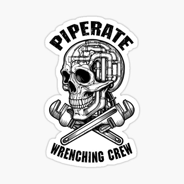 Item preview, Funny Plumber Pirate Piperate Skull Wrenching Crew Plumbing designed and sold by GrandeDuc.