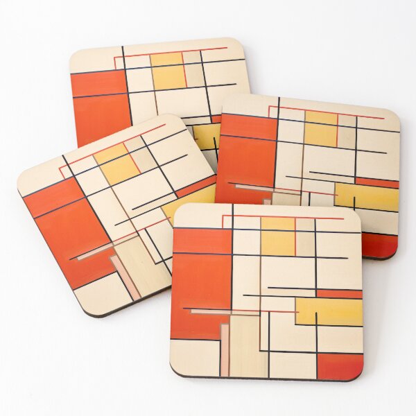 Item preview, Mondrian Minimalist Pattern designed and sold by Myra365Art.