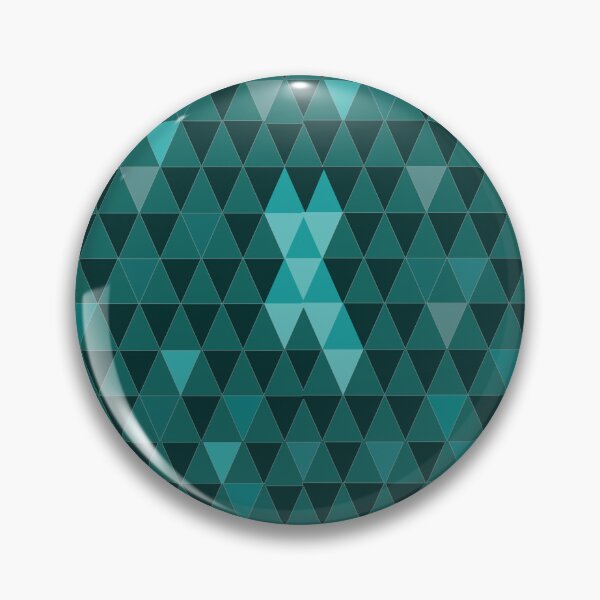 Item preview, simple geometric patterns - cross with triangles - bluish green christian abstract design designed and sold by ZechJohnRB.