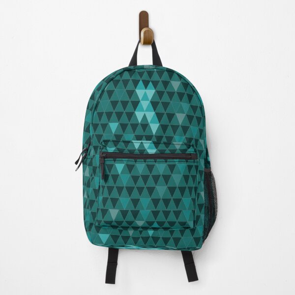 Item preview, simple geometric patterns - cross with triangles - bluish green christian abstract design designed and sold by ZechJohnRB.
