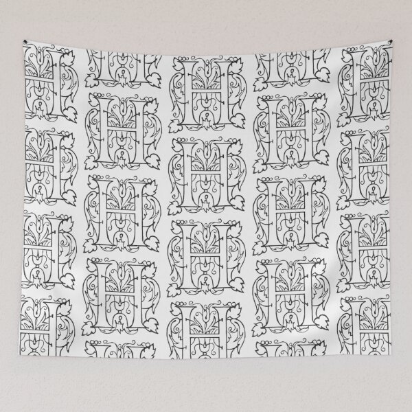 Item preview, Decorative Dropcap Typography Letter H designed and sold by HawthorneFlame.