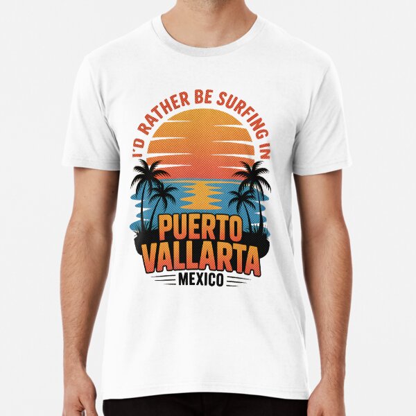 Item preview, I'D RATHER BE SURFIN IN PUERTO VALLARTA – Mexico Diving Apparel – Summer Vibes for Scuba and Beach Lovers designed and sold by paulo silveira.