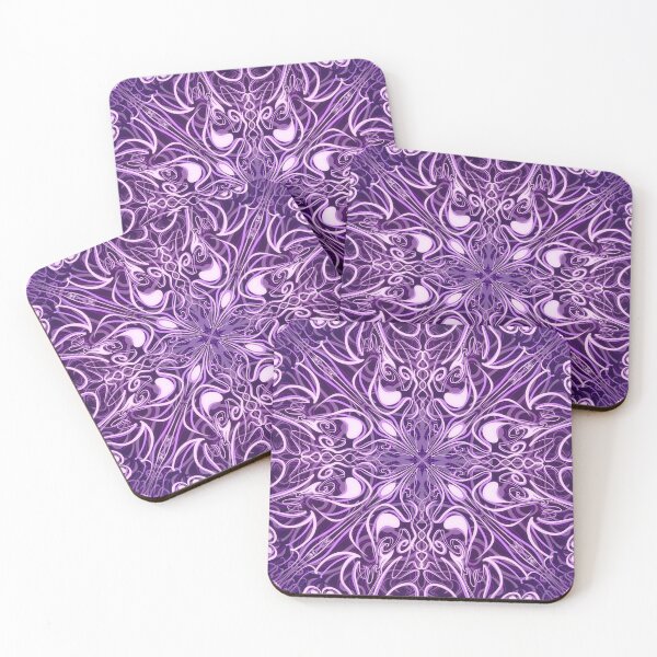 Item preview, Orchid Echoes Purple Mandala Desk Mat designed and sold by myamcd.