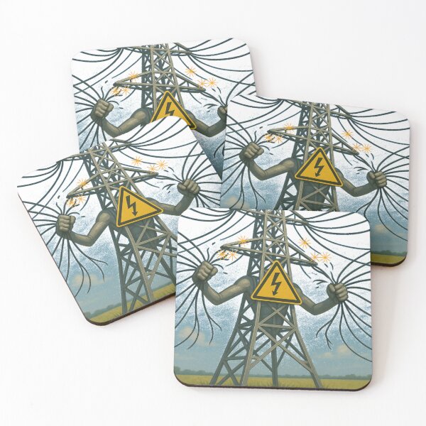Item preview, Power line post trying to set itself free designed and sold by runstore.