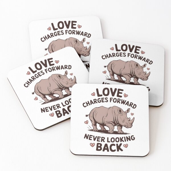 Item preview, Charging Love Rhino - Bold Romance Moving Forward designed and sold by Taans-Creation.