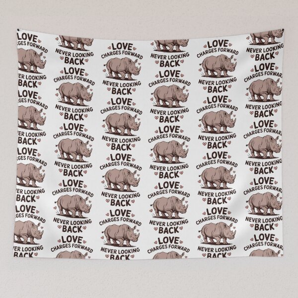 Item preview, Charging Love Rhino - Bold Romance Moving Forward designed and sold by Taans-Creation.