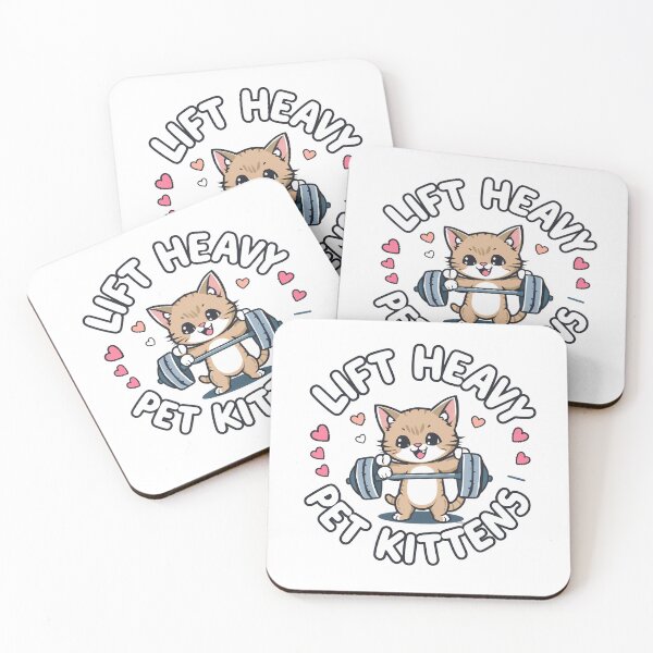 Item preview, Lift Heavy Pet Kittens Funny Gym Workout designed and sold by Haji Kamora.