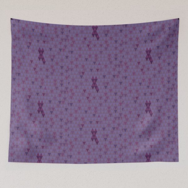Item preview, simple geometric patterns - cross with triangles - purple pink christian abstract design designed and sold by ZechJohnRB.