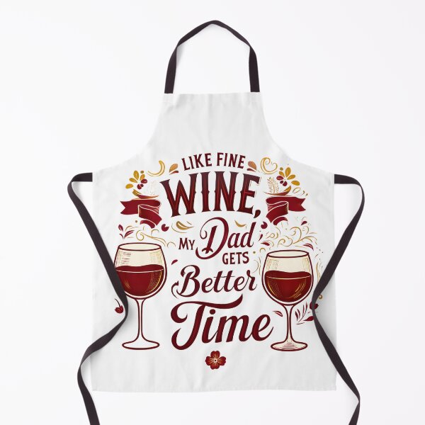 Item preview, Like Fine Wine, My Dad Gets Better With Time | Elegant Wine Lover Father’s Day Digital Art 2025 designed and sold by AnnDesignStudio.